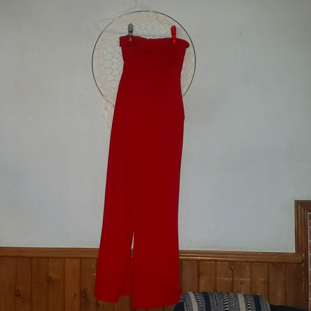 Strapless Red Jumper